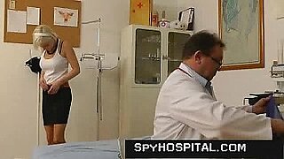 wife fuck with doctor in front husband