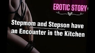 my stepmother in the kitchen early morning step mom mom milf striptease erotic solo big boobs